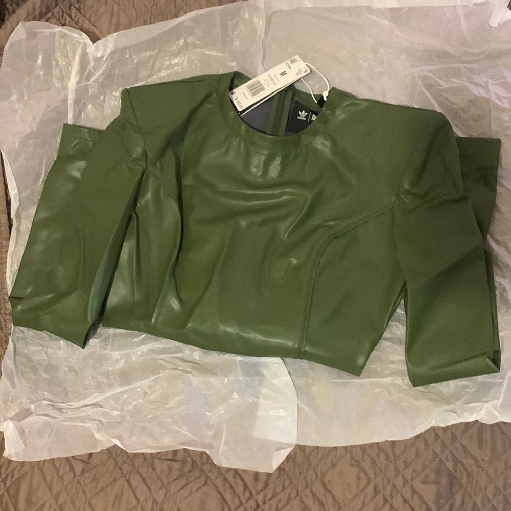 Ivy Park Adidas Faux Leather Bodysuit - Picture 4 of 7
